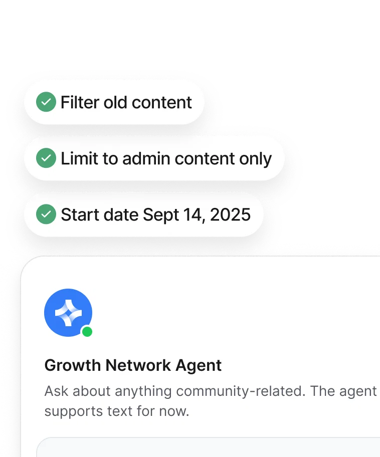 Keep answers fresh with admin-only and date-based filters
