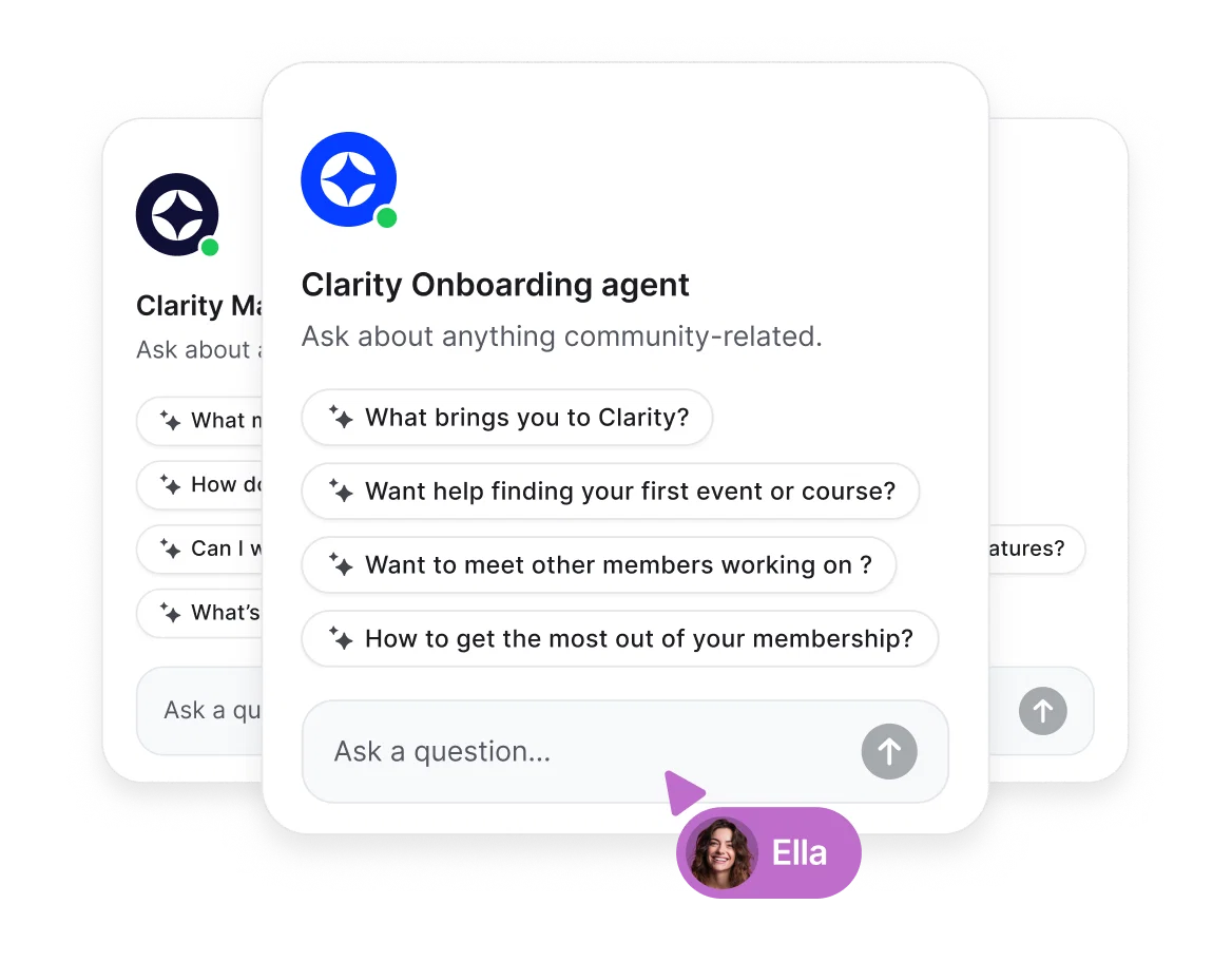 Create and manage up to 10 unique agents per community