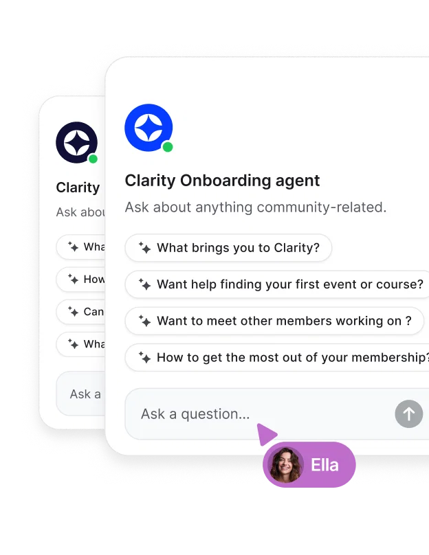 Create and manage up to 10 unique agents per community