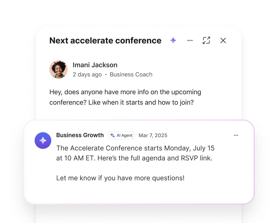 Auto-comment responses to frequently asked questions