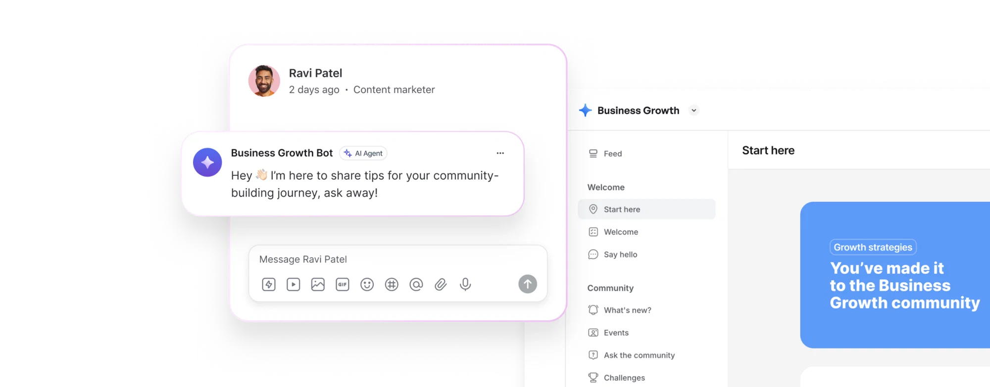Point members to relevant conversations