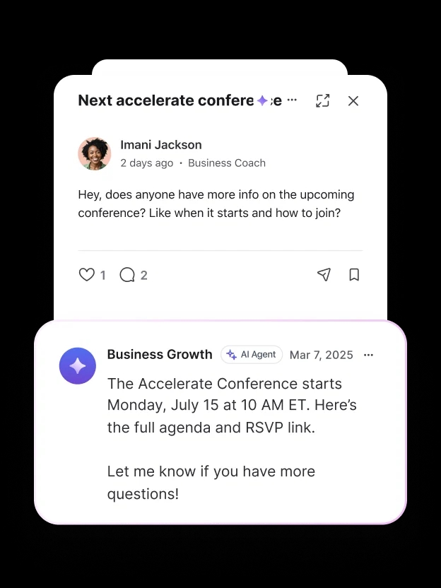 Auto-comment responses to frequently asked questions