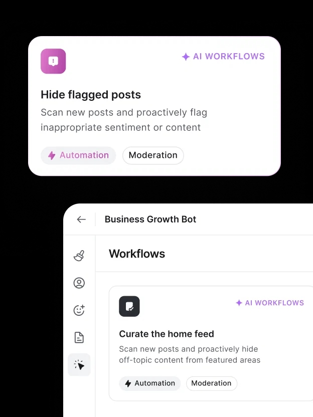 Hide flagged posts from featured areas