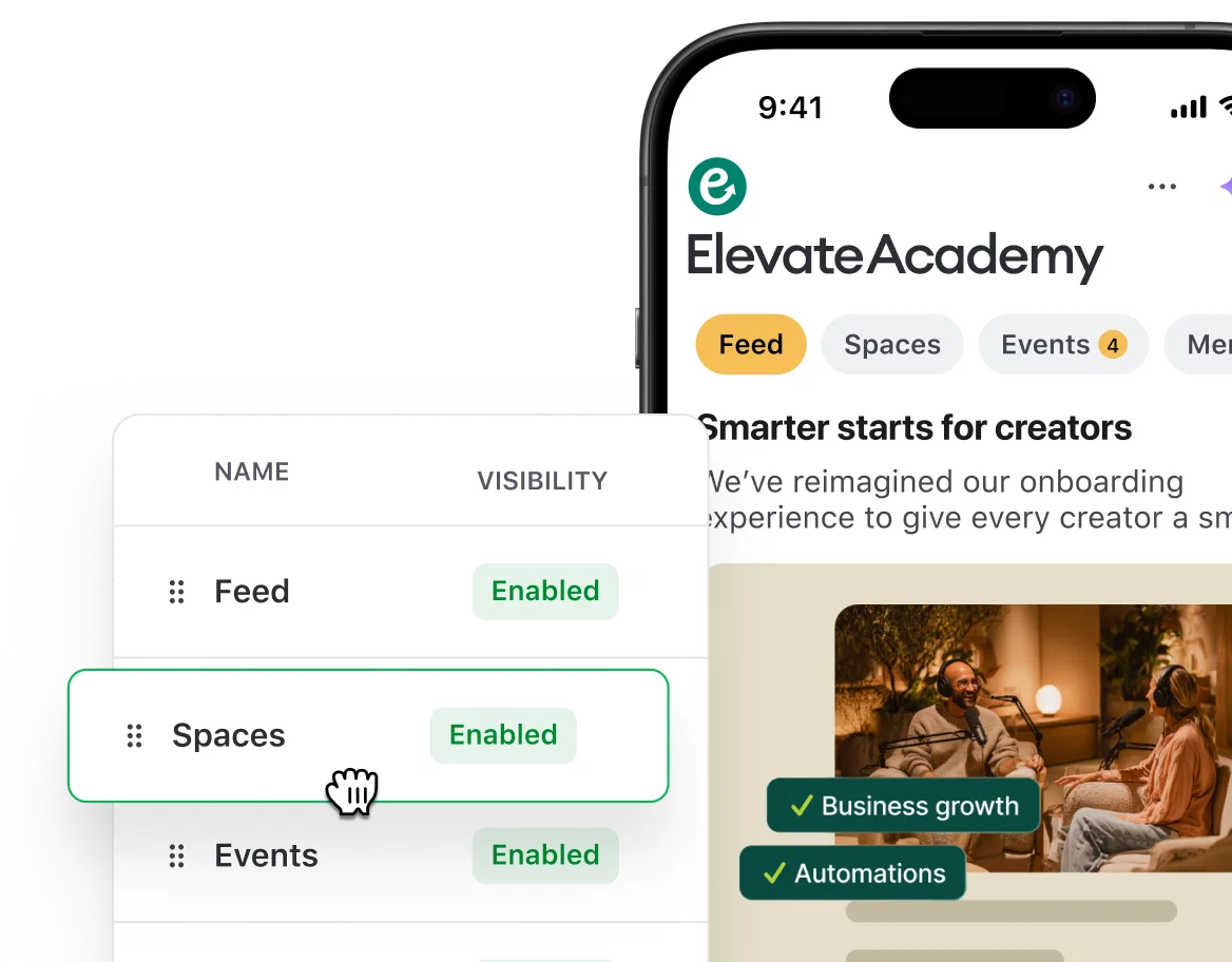 Personalisierte Navigation, die sich für jedes Mitglied natürlich und unkompliziert anfühlt