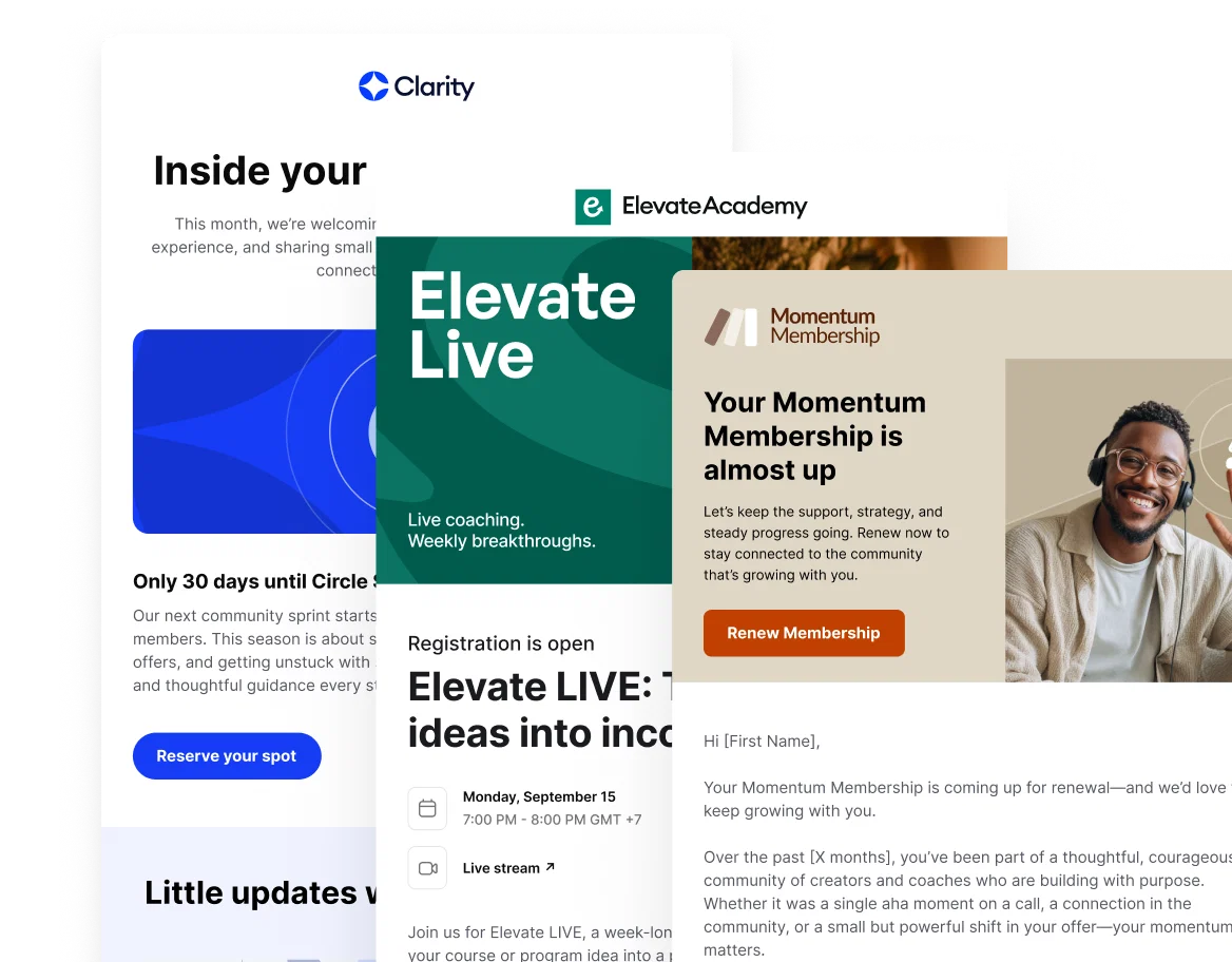 Deliver updates, invites, and announcements that feel perfectly timed and personal