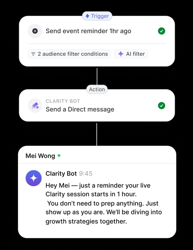 Automatisiere Countdowns, Erinnerungs‑E‑Mails und Push‑Benachrichtigungen