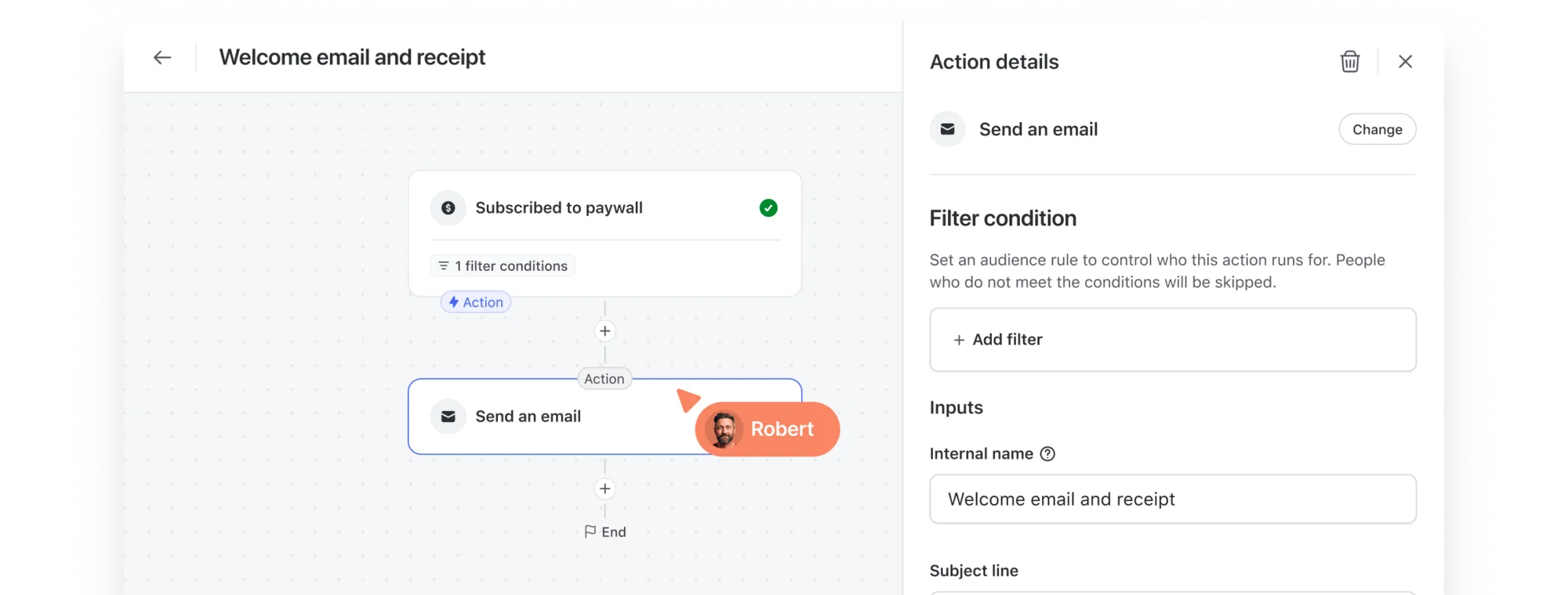Send personalized onboarding or reactivation emails triggered by payment activity