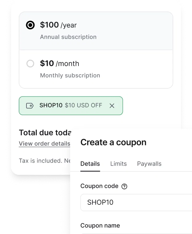 Create member-only discounts, bundles, and promotions to boost conversions