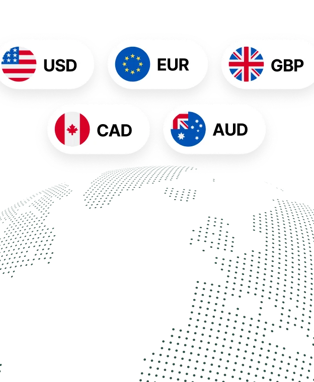 Accept payments globally in over 25 local currencies through Stripe