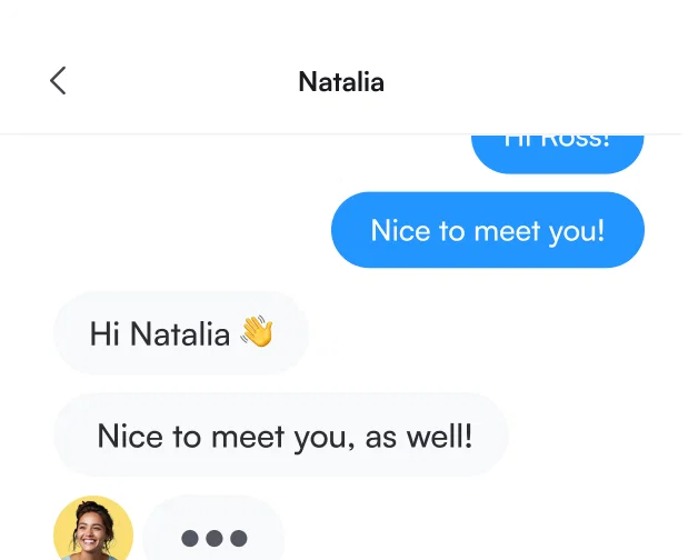 A direct-message conversation between two members