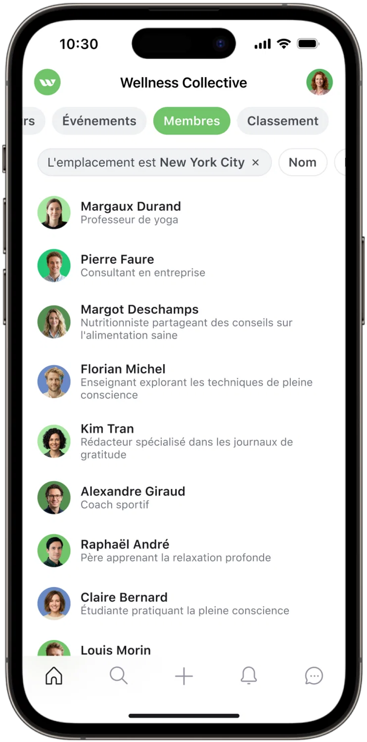 Votre application accompagne vos membres partout