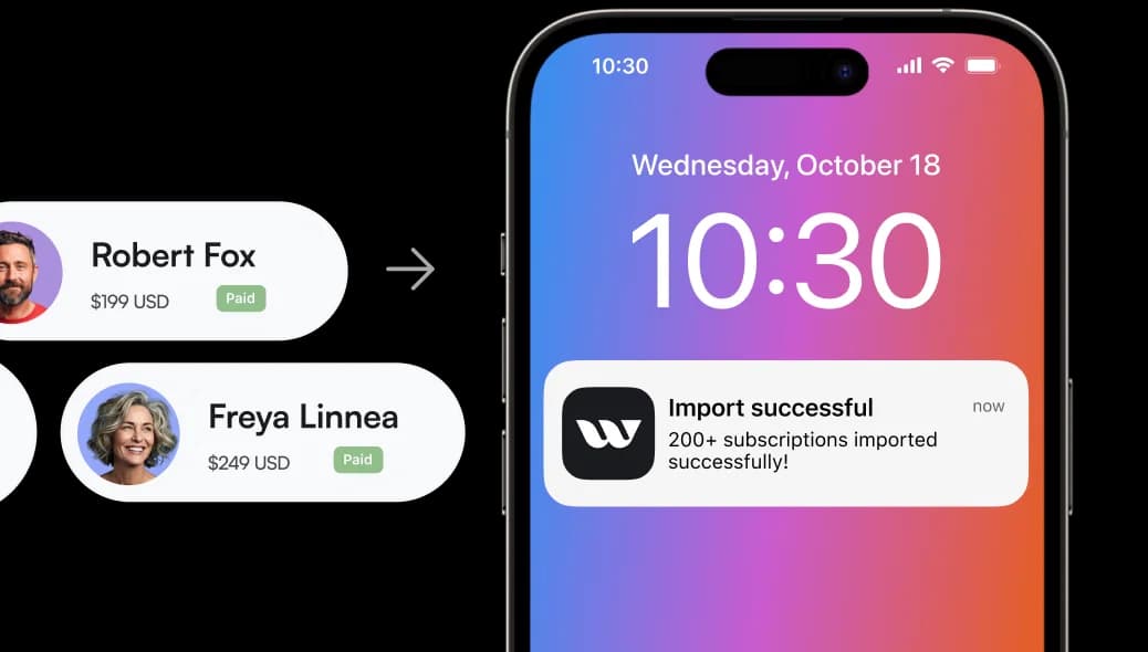 Members imported into a branded app