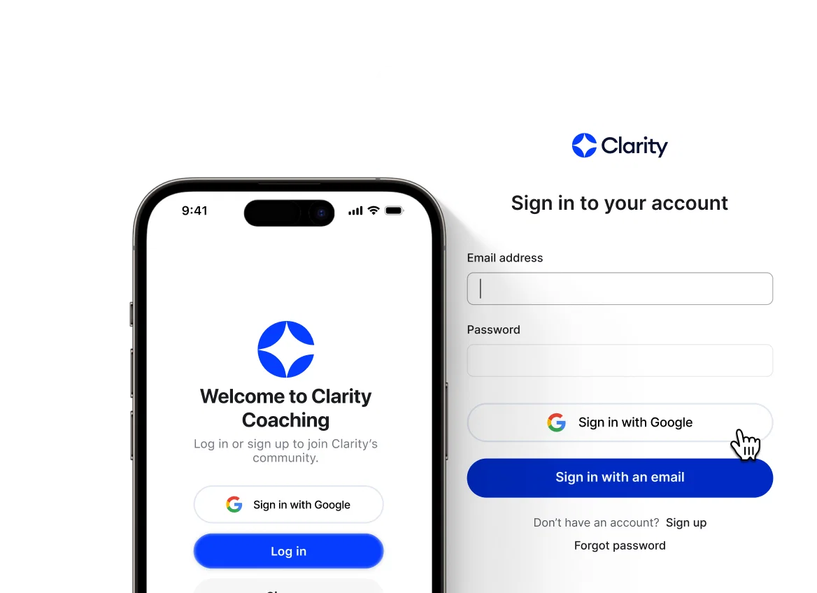 A community sign-in screen with single sign-on