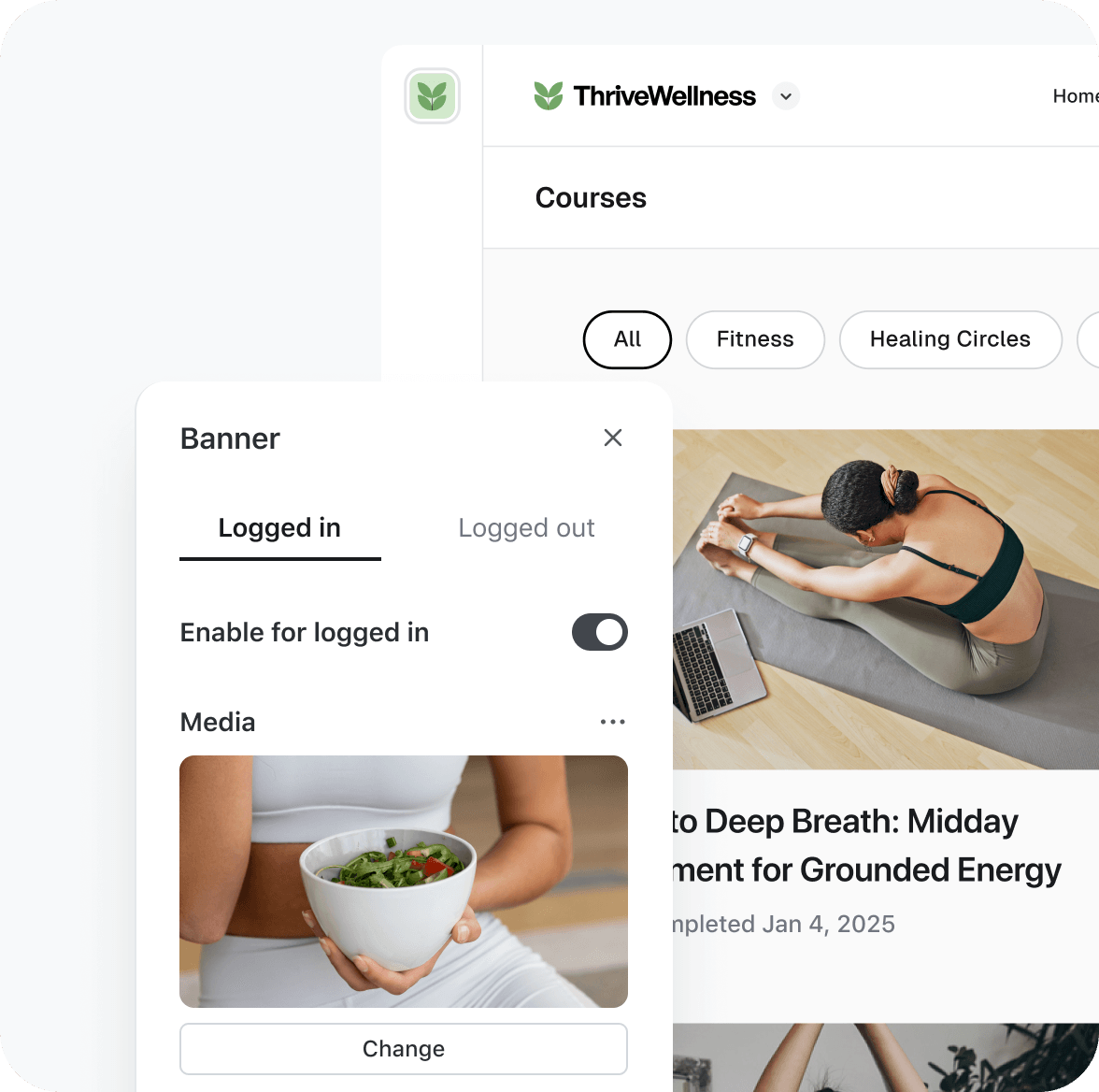 Building a course in Circle’s drag-and-drop editor