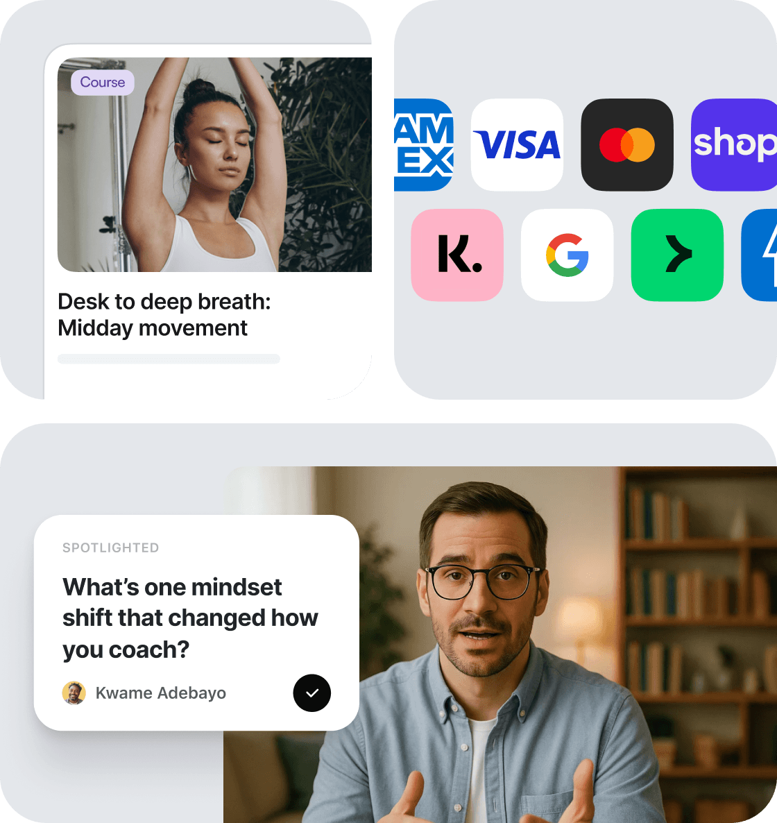 A course community running on Circle