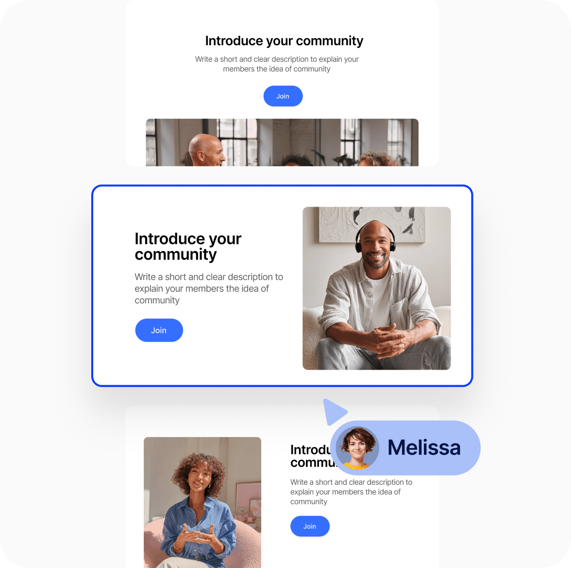 A branded Circle hub for a podcast and its community