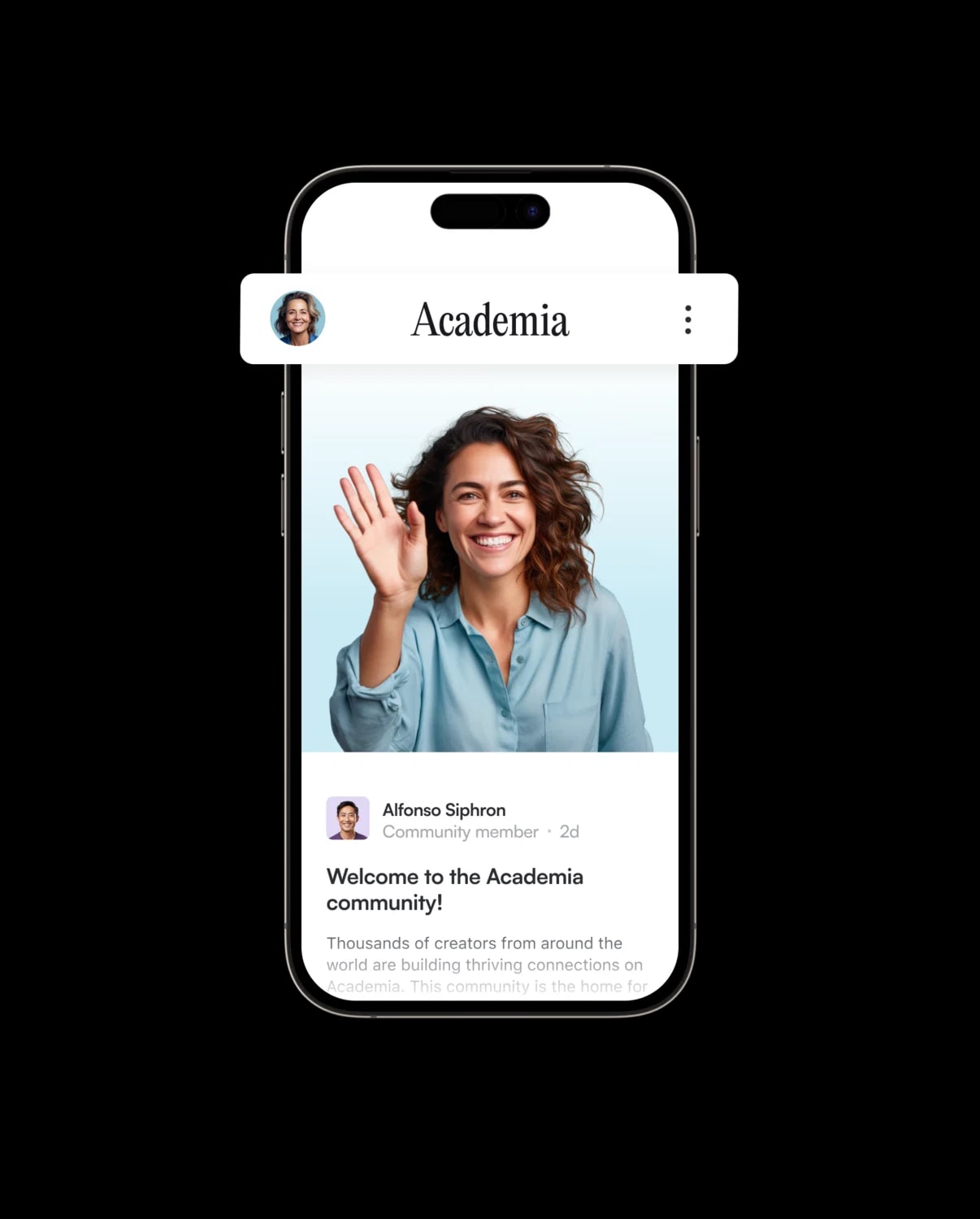 A membership community in the Circle mobile app