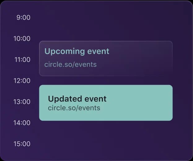 A calendar event moving from 10:00 to 12:00
