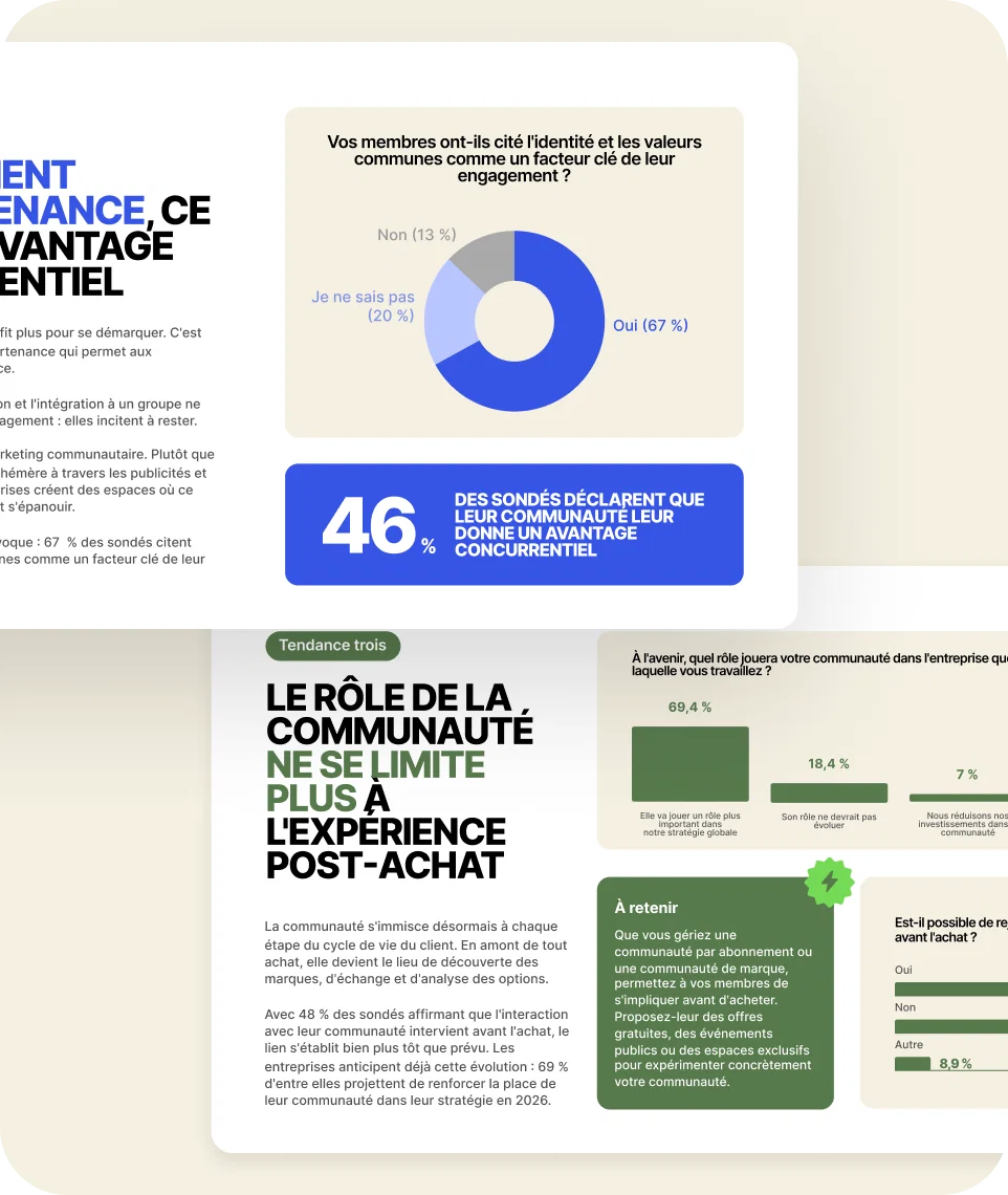 Illustration représentant les communautés comme facteur de différenciation pour les entreprises