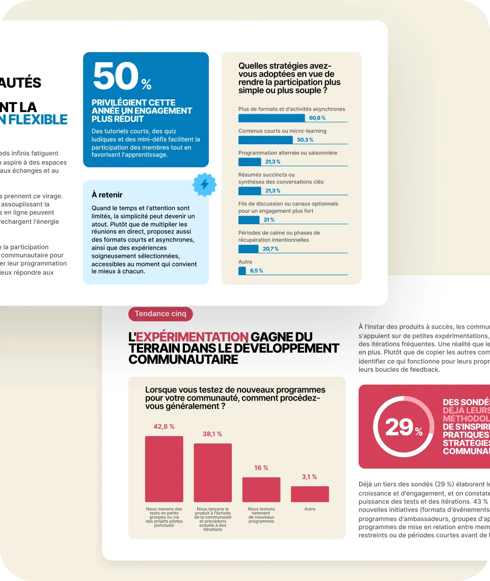 Illustration représentant l'absence de modèle unique pour développer une communauté