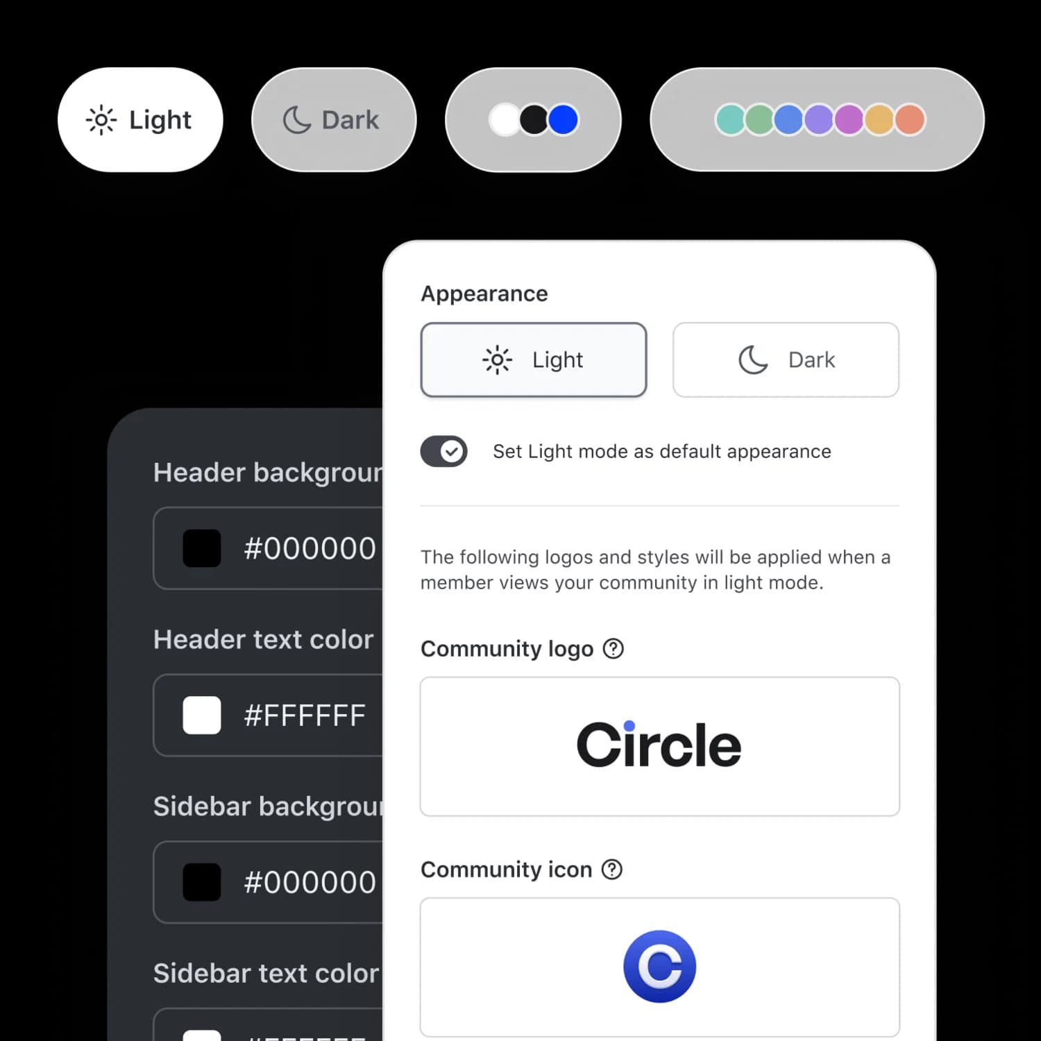 Circle-branded marketing assets