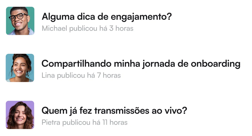 Discussões na comunidade da Circle