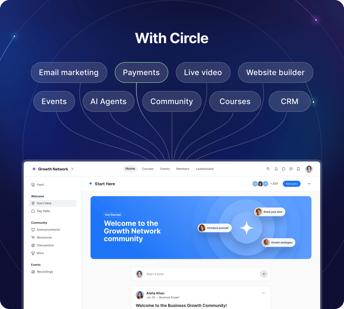 Circle — the complete community platform