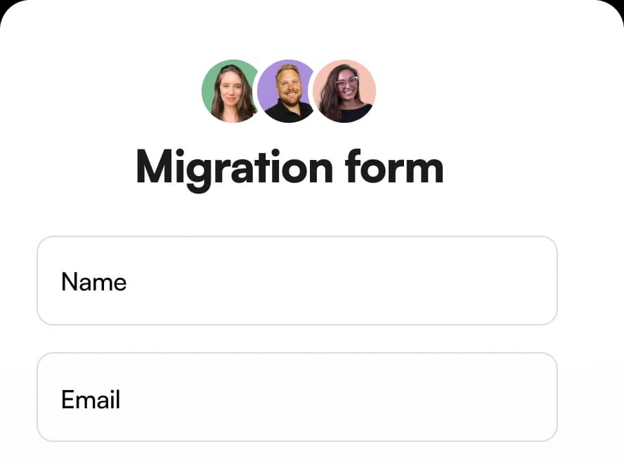 A migration request form