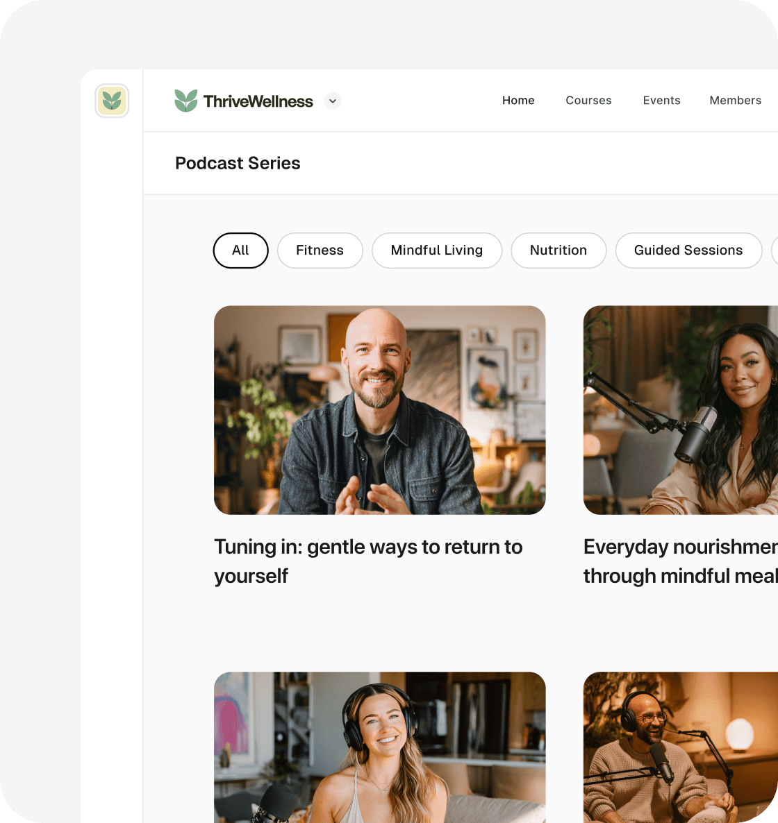 A podcast community running on Circle