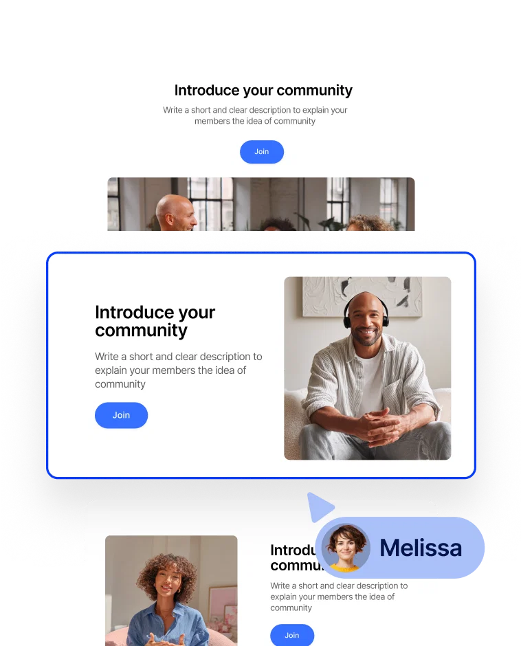 Start with a customizable template, and pick from 100+ pre-built blocks