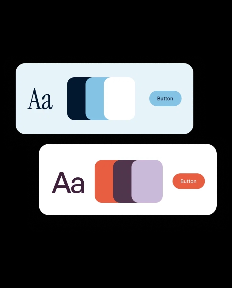 Change fonts, colors, and styles with editable theme settings for a consistent look and feel